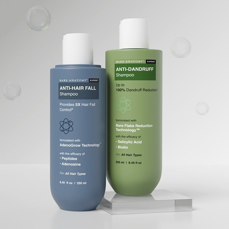Bare anatomy Anti-Hairfall & Anti-Dandruff Shampoo Combo