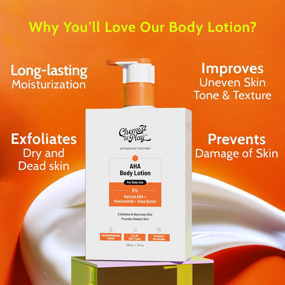 Chemist at Play Exfoliating Body Wash & AHA Body Lotion