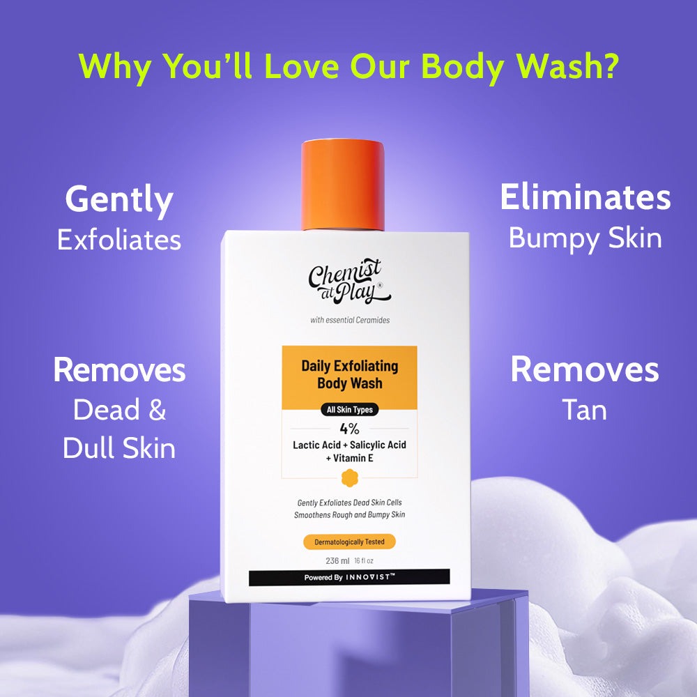 Chemist at Play Exfoliating Body Wash & AHA Body Lotion
