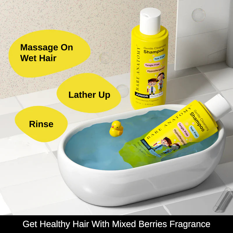 Bare Anatomy Gentle Detangling Kit for 3+ years kids (Shampoo & Spray)