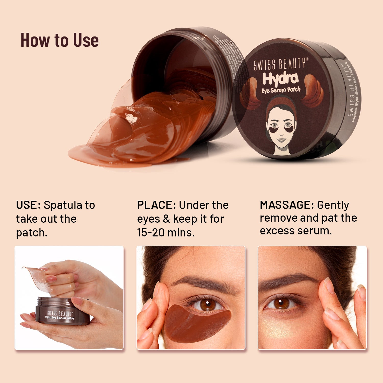 Swiss Beauty Hydra Eye Serum Patch with Aloe Vera