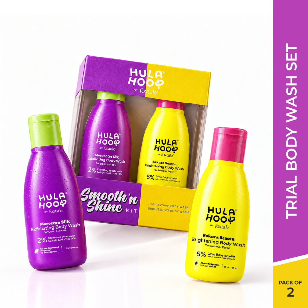 Foxtale Hula Hoop Exfoliate & Brighten Body Wash Mini Kit