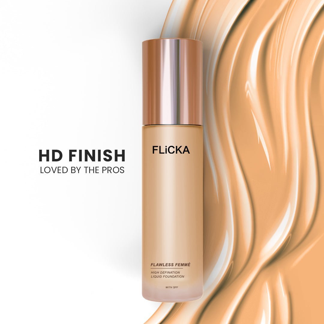 Flicka Cosmetics 02Ivory - Flawless Femme Hd Liquid Foundation