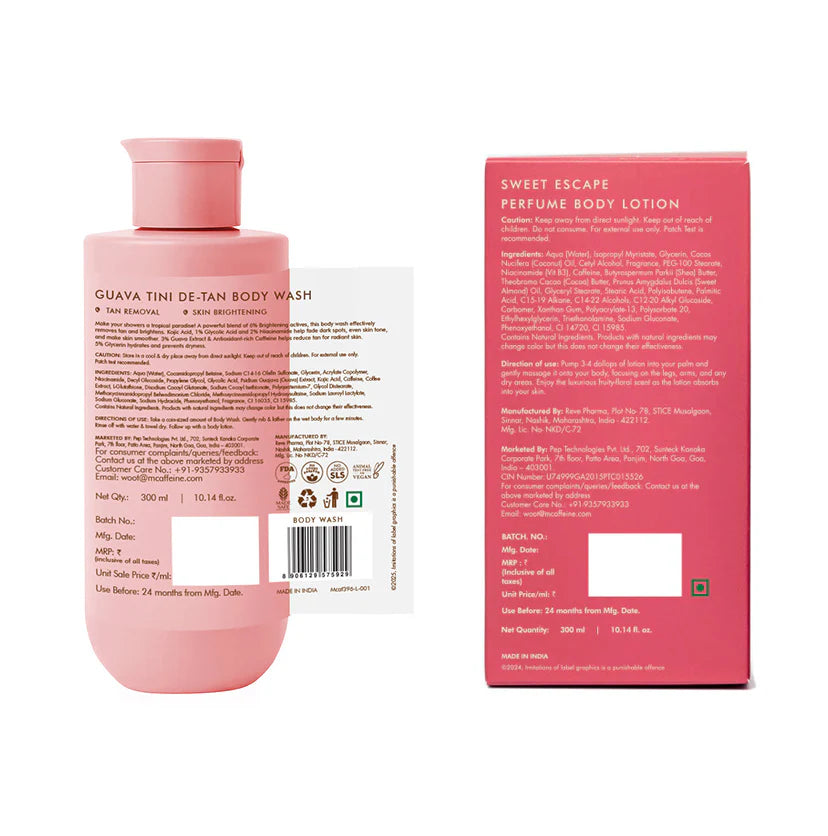 mCaffeine Pink Glow Set