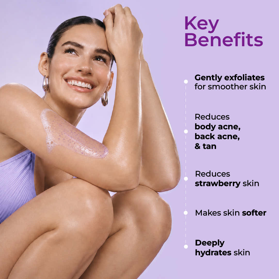 Foxtale Hula Hoop HydraLock Body Wash with Hyaluronic Acid & Cica + Hula Hoop 2% Salicylic Acid Exfoliating Body Wash Combo