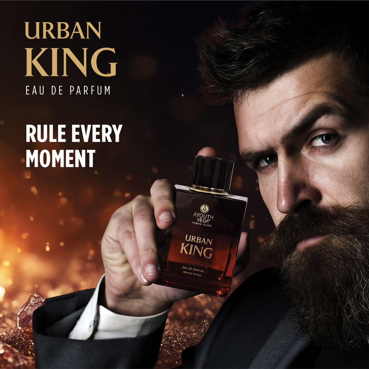 Ayouthveda Urban King Eau De Parfum for Men – Long Lasting Luxury Perfume (100ml)