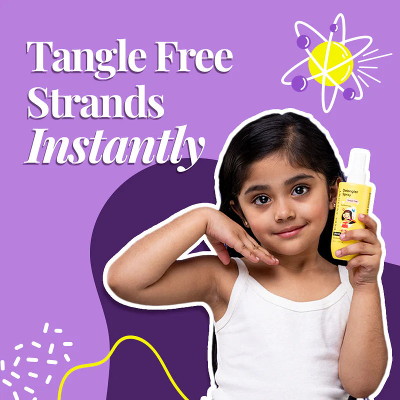 Bare Anatomy Gentle Detangling Kit for 3+ years kids (Shampoo & Spray)