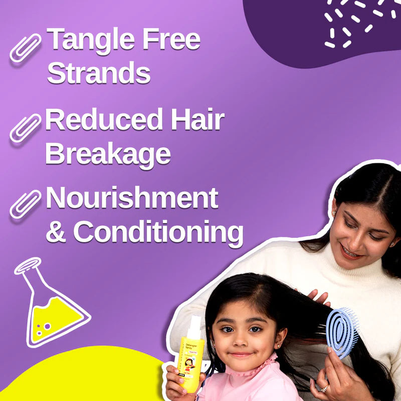 Bare Anatomy Gentle Detangling Kit for 3+ years kids (Shampoo & Spray)