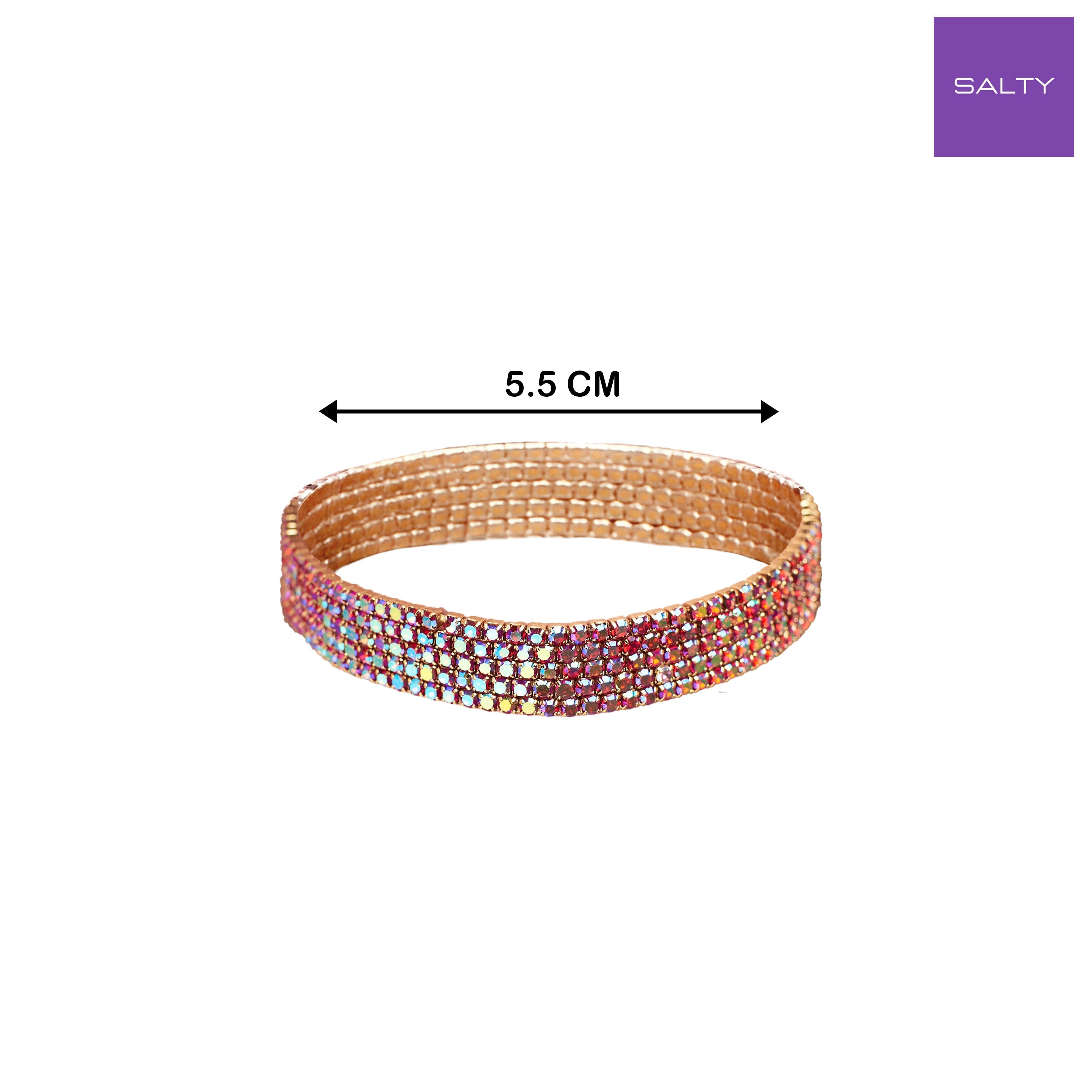 Salty Crimson Noir Stretchable Bands (Set of 5)