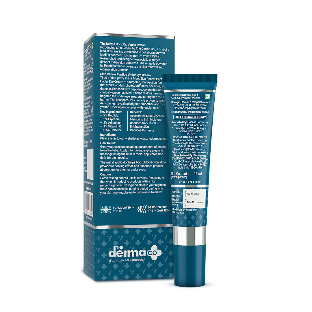 Derma Co X Dr V Skin Renew Peptide Under Eye Cream - 15ml