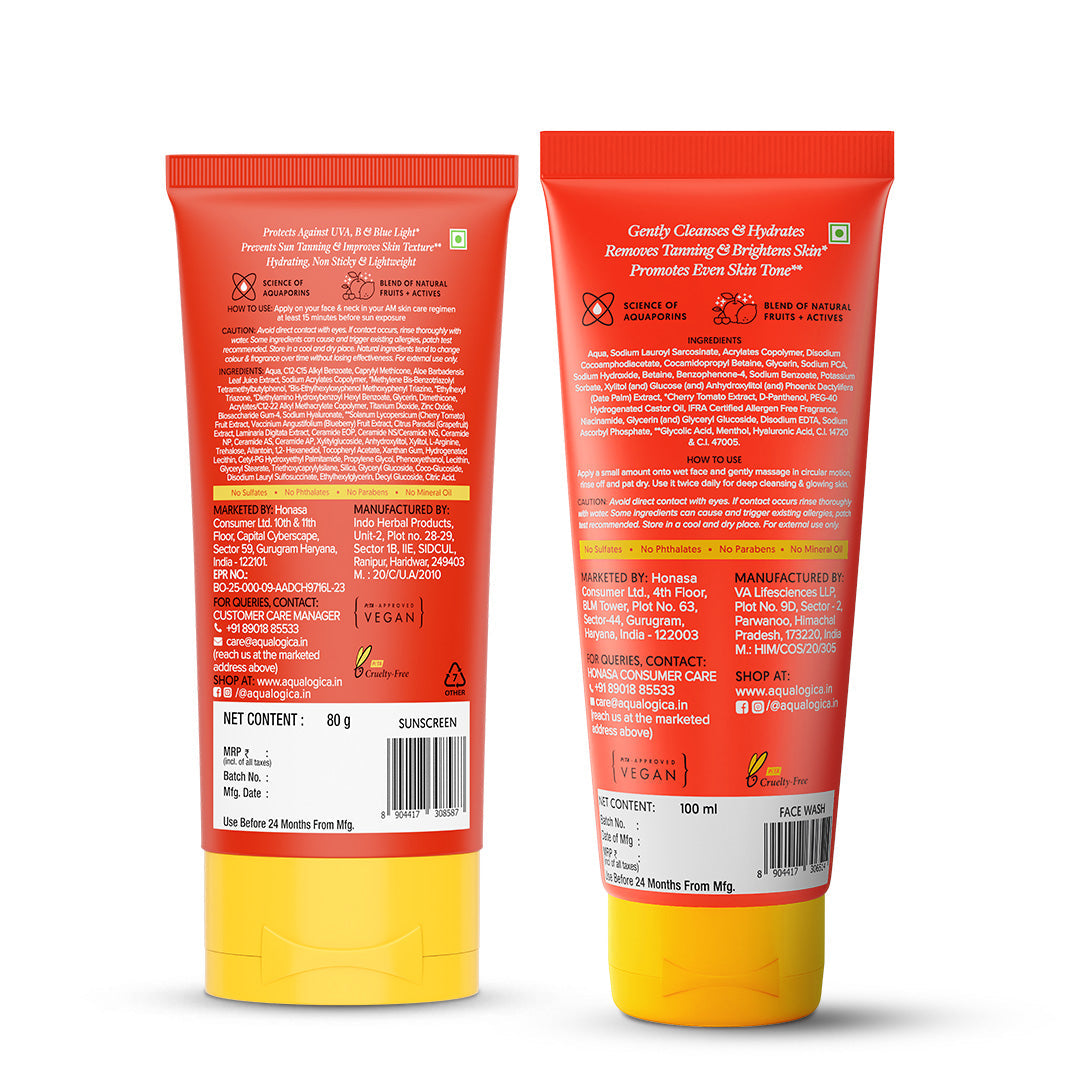 Aqualogica Detan+ Cleanse & Protect Combo