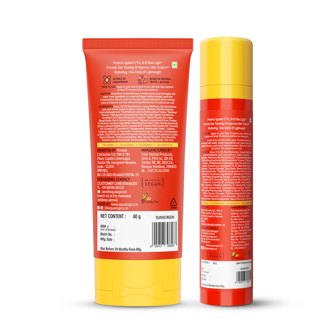Aqualogica Detan+ Sunscreen Duo