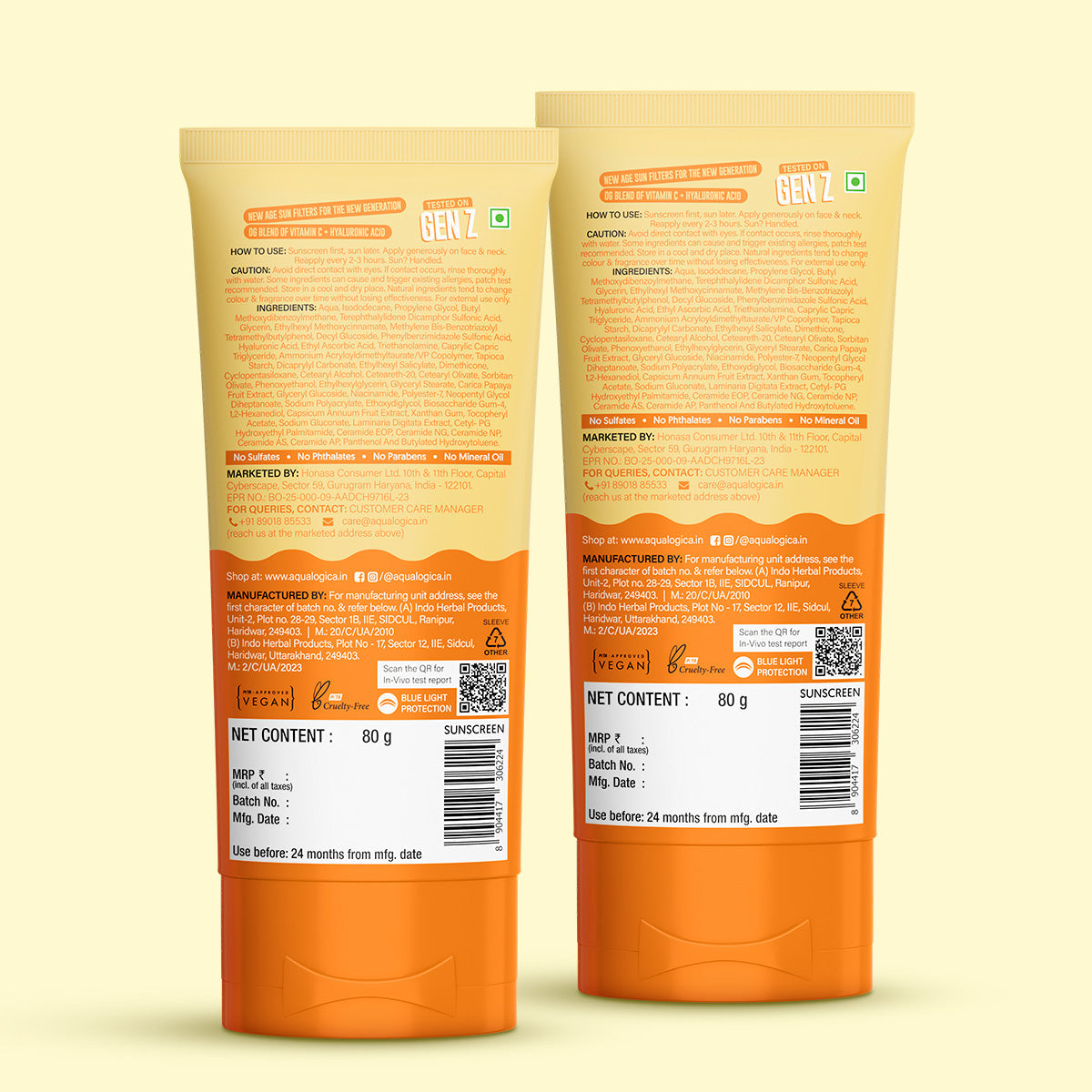 Aqualogica Glow+ Dewy Gel Sunscreen In-Vivo Tested Spf 50+ Pa++++