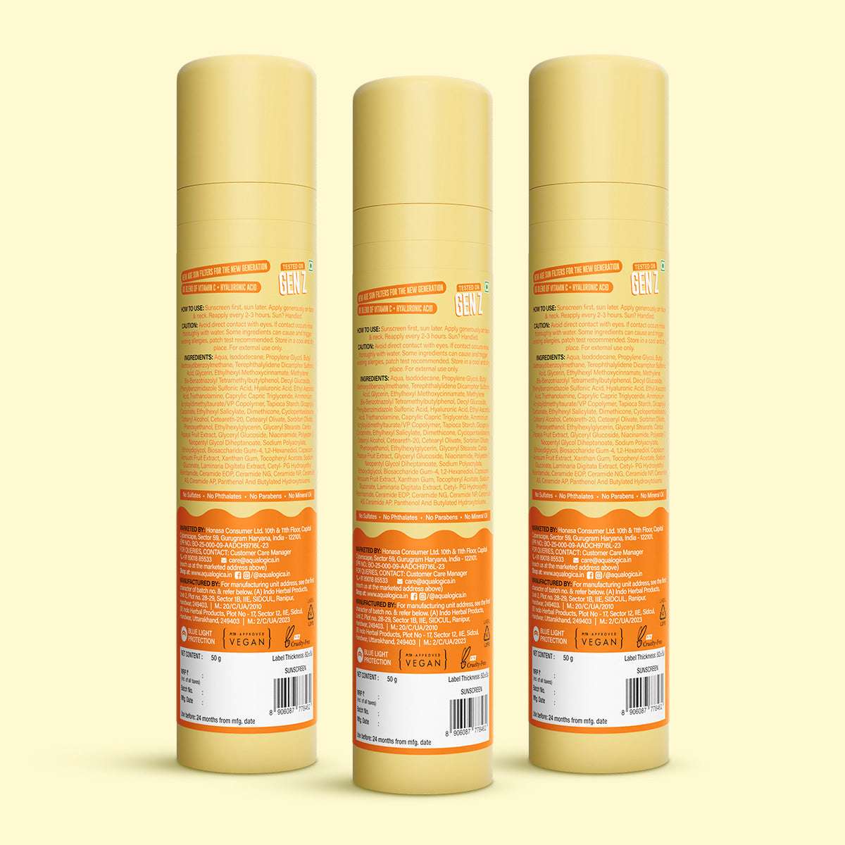 Aqualogica Glow+ Dewy Gel Sunscreen In-Vivo Tested Spf 50+ Pa++++