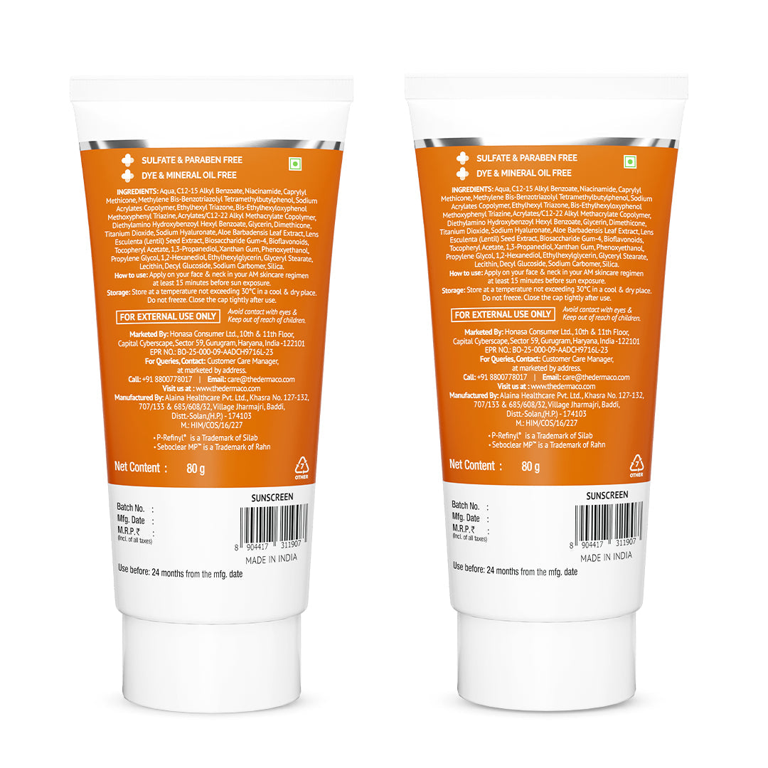 Derma Co Pore Minimizing Sunscreen Gel SPF 50 PA+++