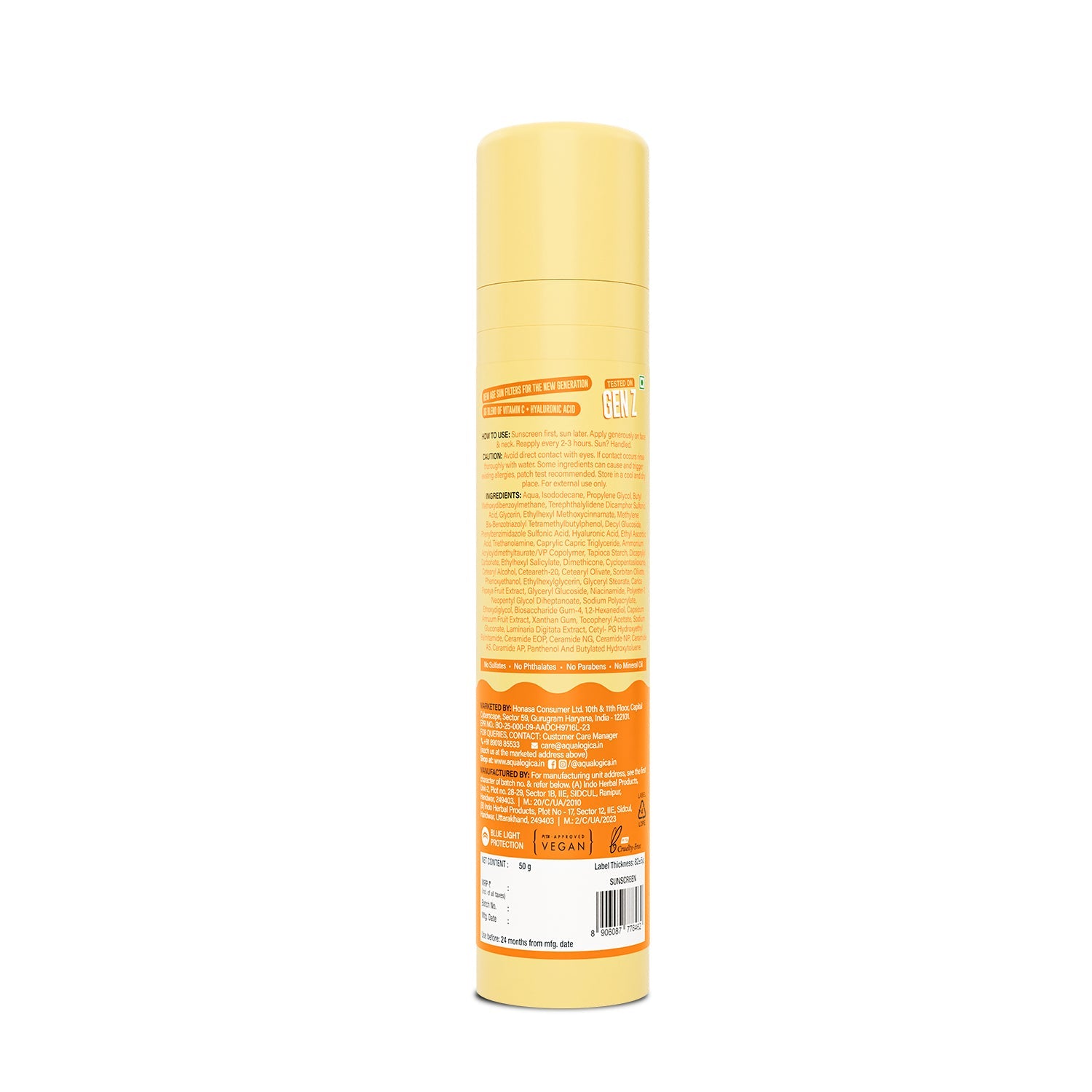 Aqualogica Glow+ Dewy Gel Sunscreen In-Vivo Tested Spf 50+ Pa++++