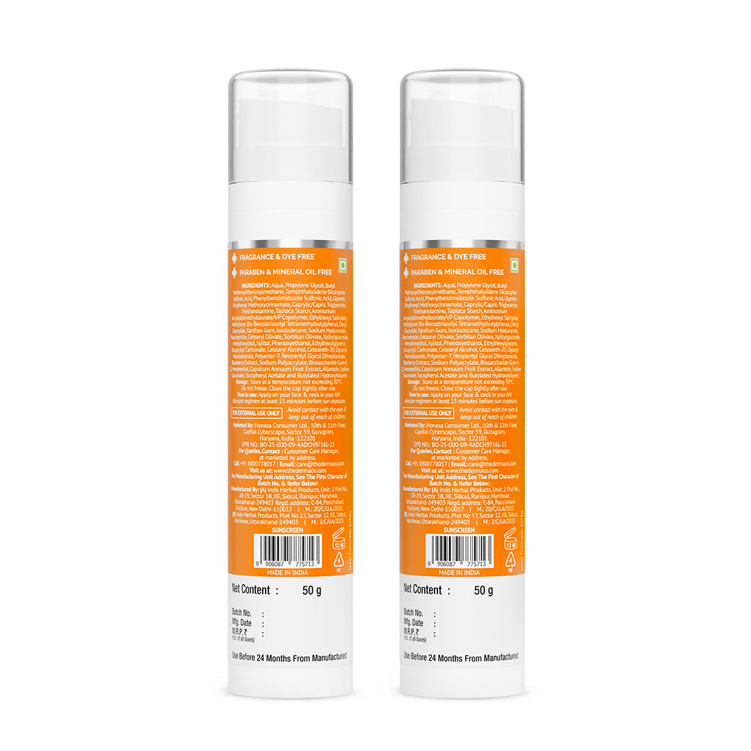 Derma Co 1% Hyaluronic Sunscreen Aqua Gel In Vivo Tested with SPF 50 & PA++++
