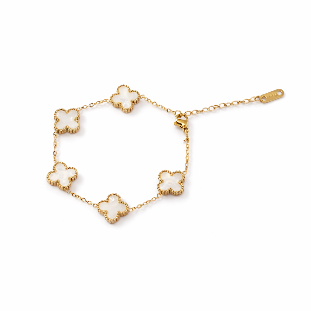 Salty Victorian White Bracelet