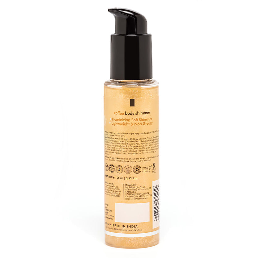 mCaffeine Coffee Body Shimmer With Hyaluronic Acid - 105ml