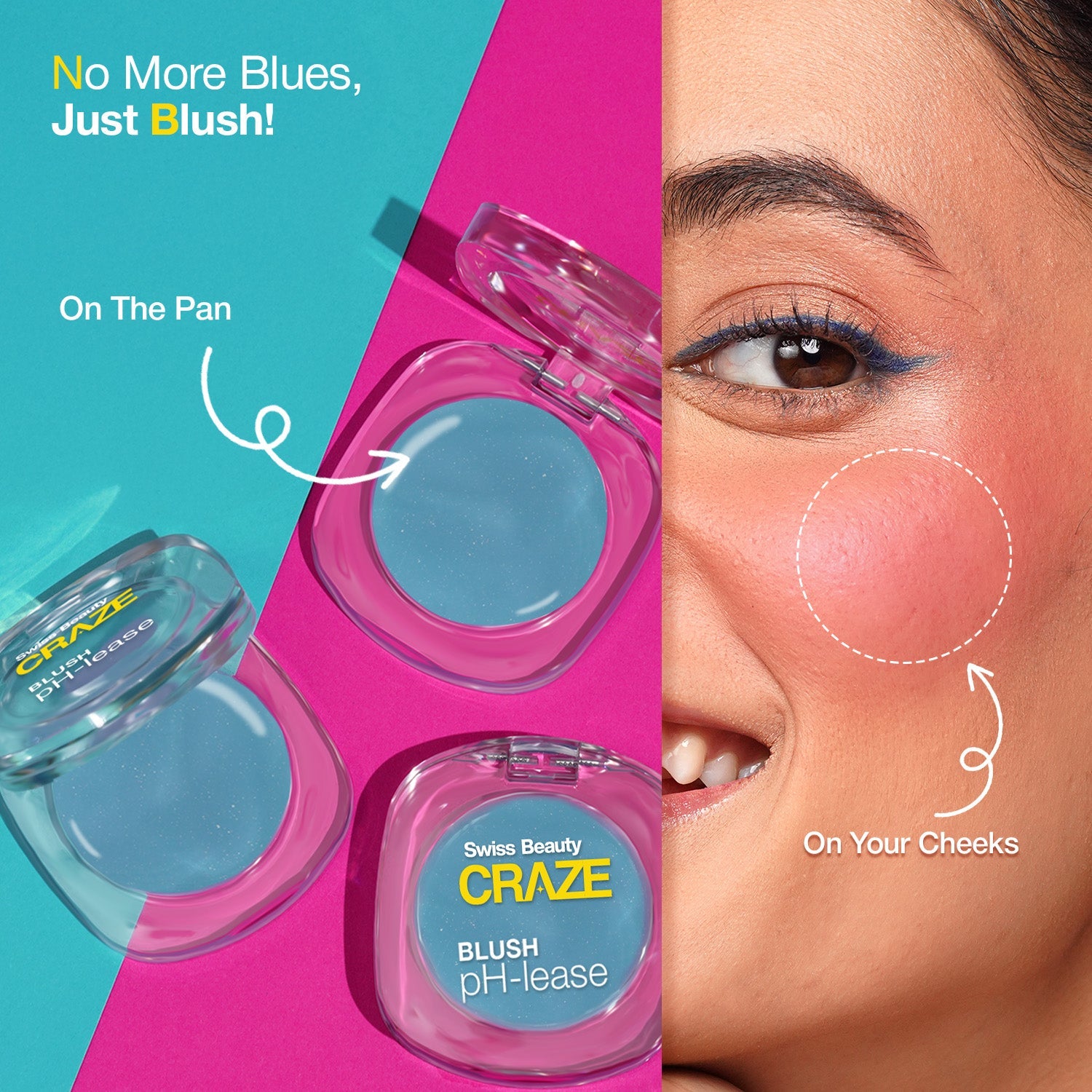 Swiss Beauty CRAZE Blush pH-lease