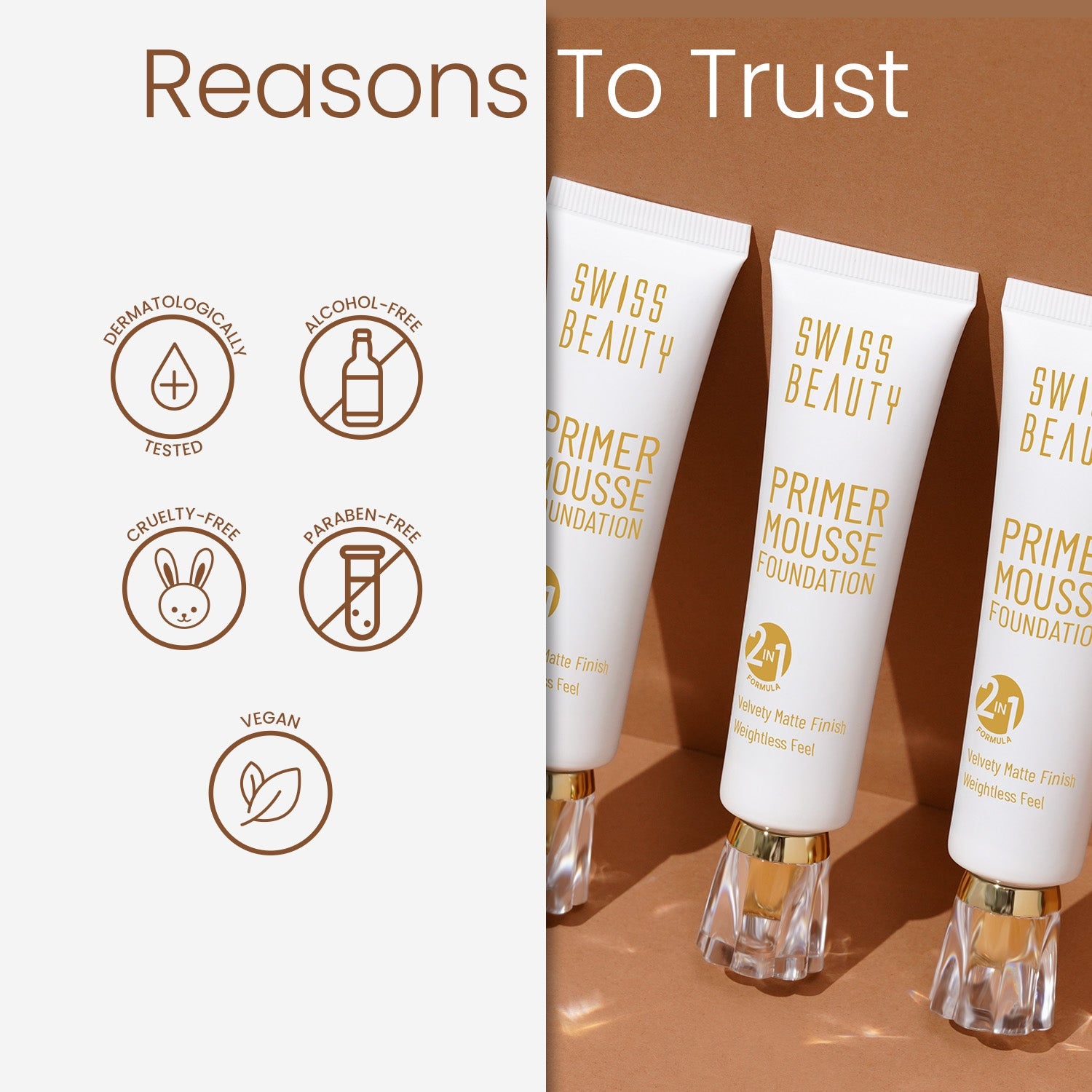 Swiss Beauty Primer Mousse Foundation