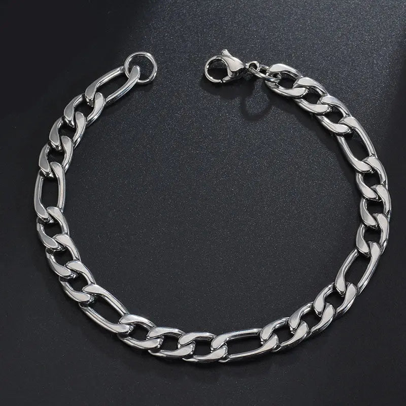 Salty Biker Silver Bracelet