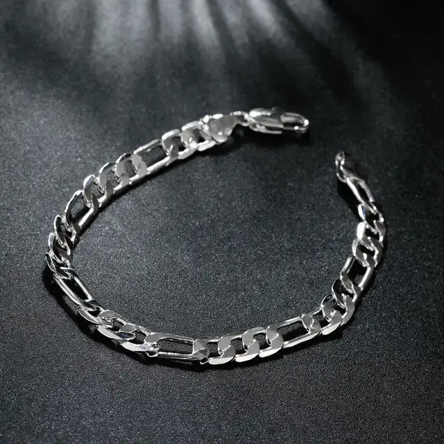 Salty Biker Silver Bracelet