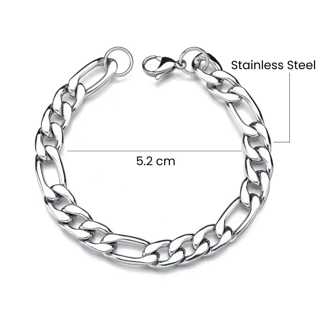 Salty Biker Silver Bracelet