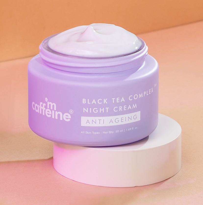 mCaffeine Anti-Ageing Night Cream With Black Tea Complex - 50ml