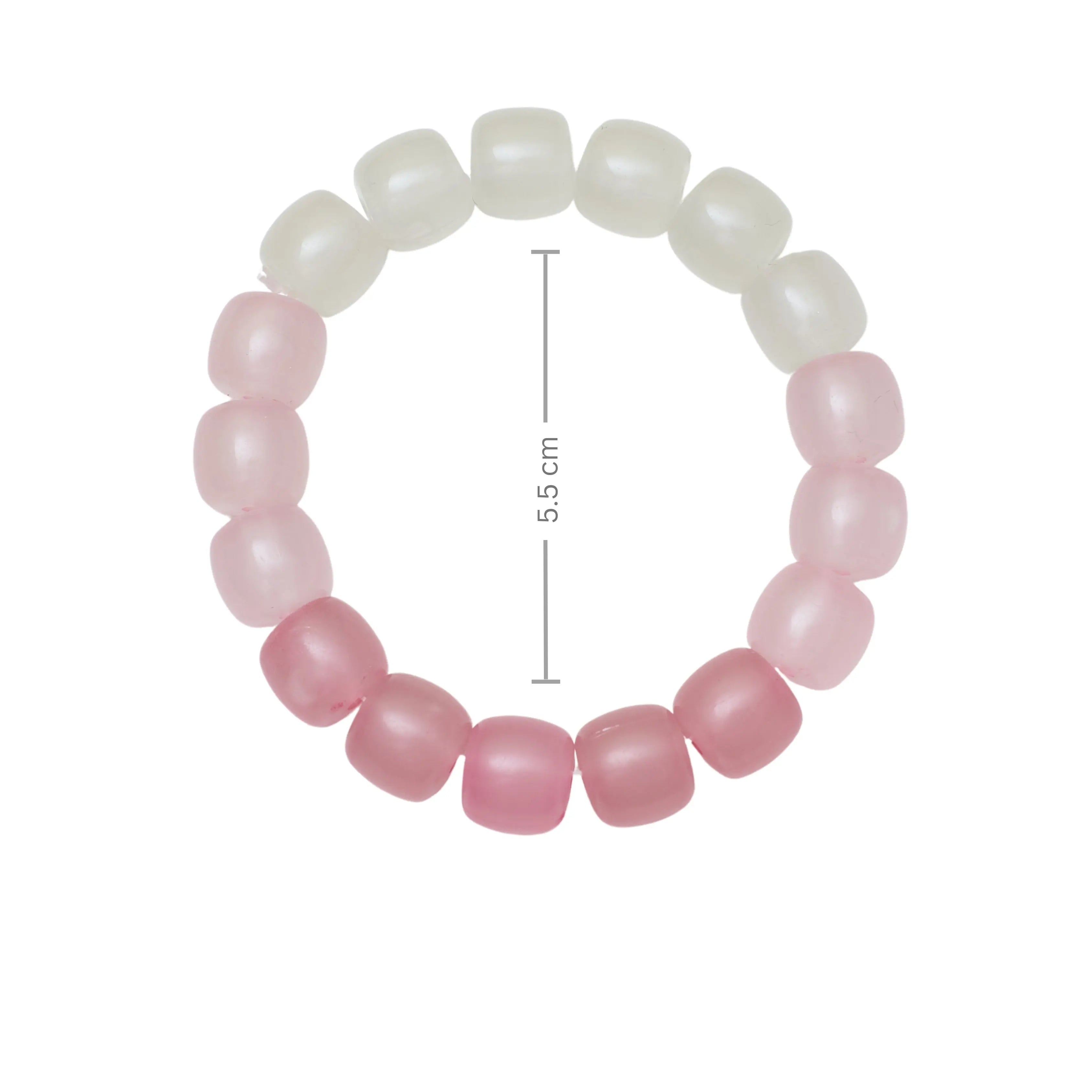 Salty Blushing Blossom Beaded Band