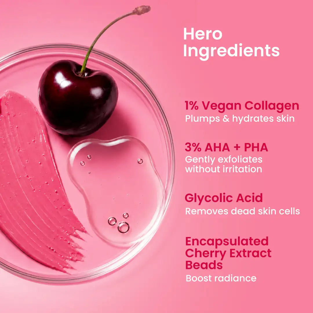 Foxtale Cherry Collagen Clay Mask + Radiance De-Tan Mask (combo)