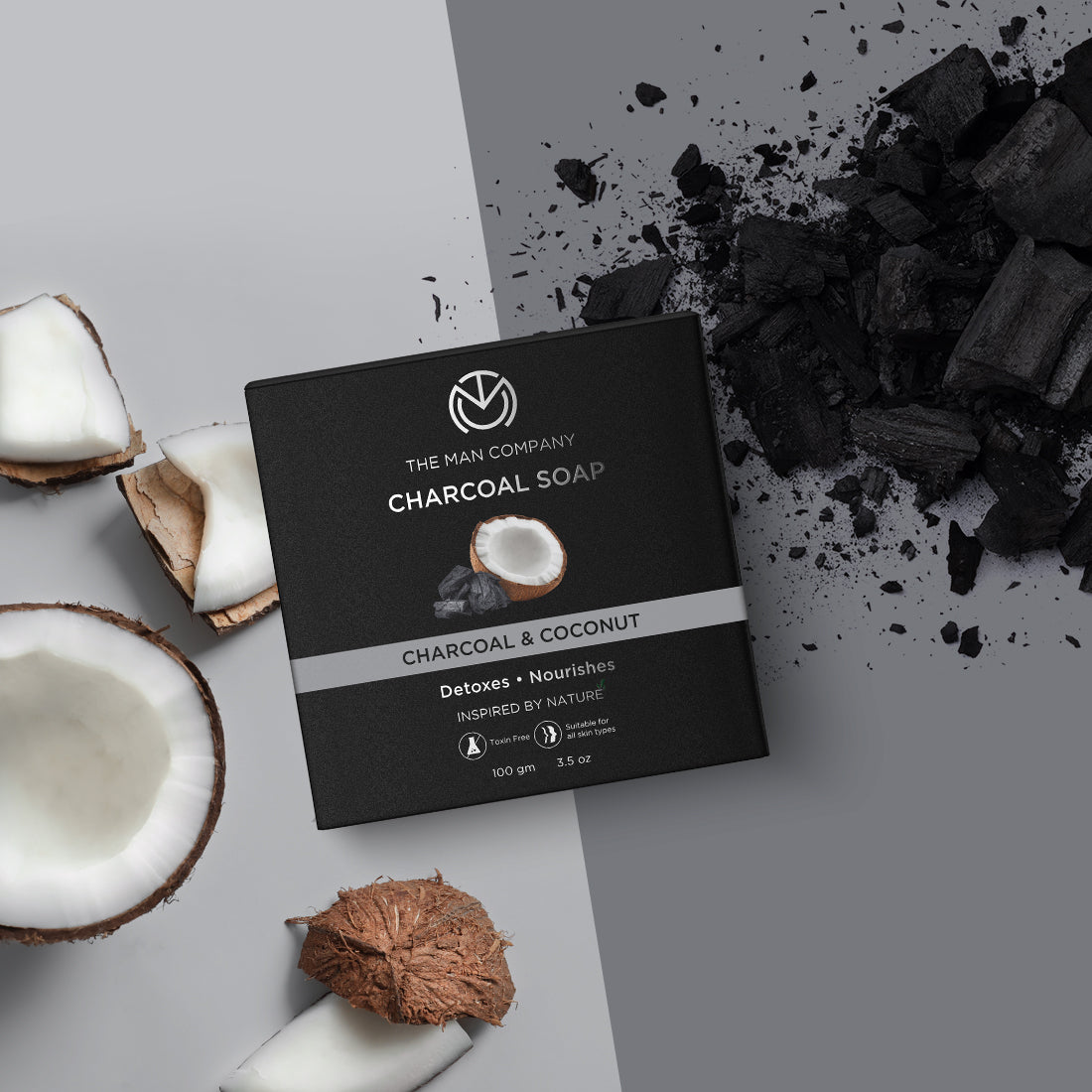 The Man Company Charcoal Soap - 100g