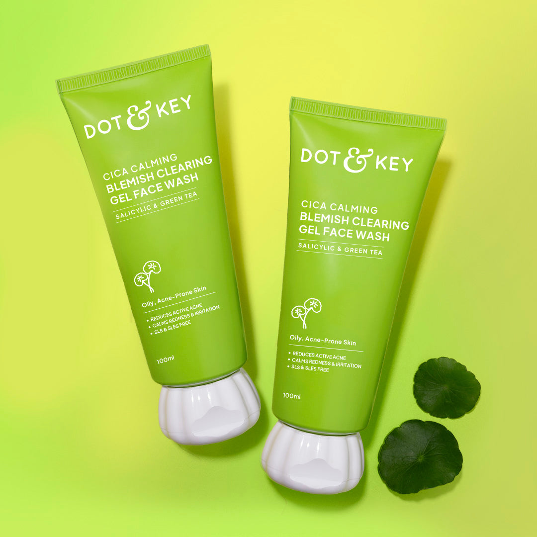Dot & Key Cica + Salicylic Gel Face Wash 100g - Pack of 2 - 200ml