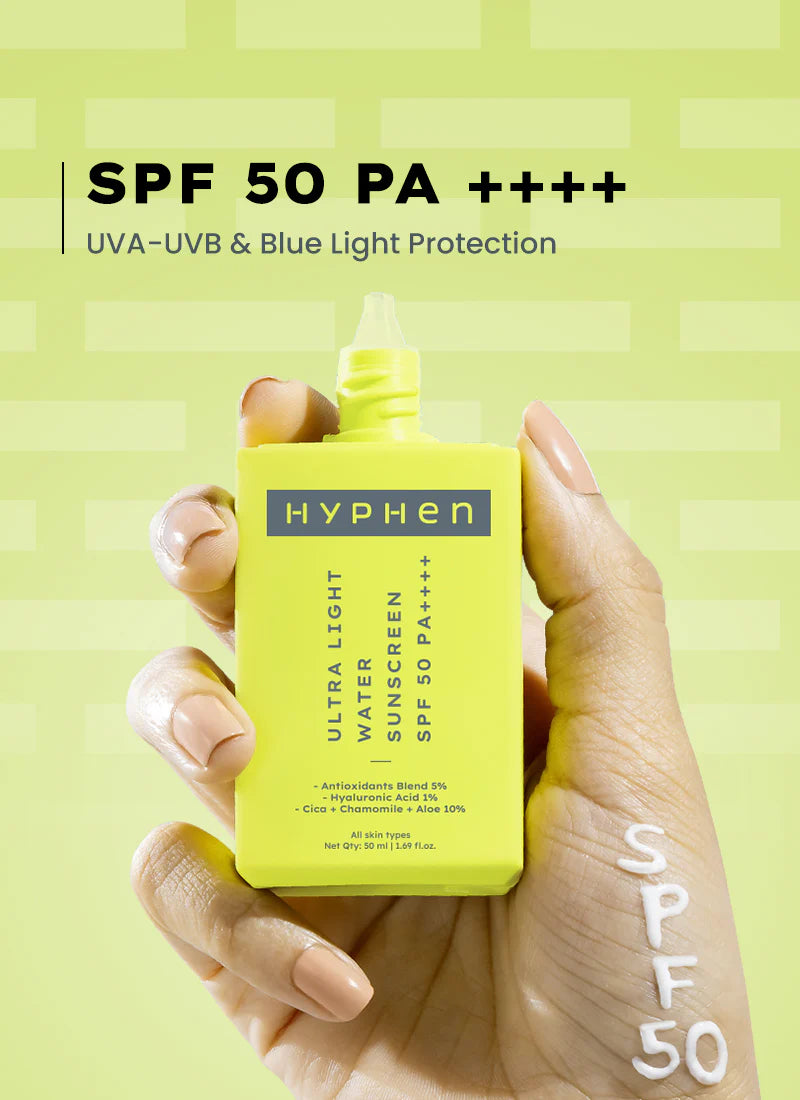 Hyphen Ultra Light Water Sunscreen Spf 50 Pa ++++