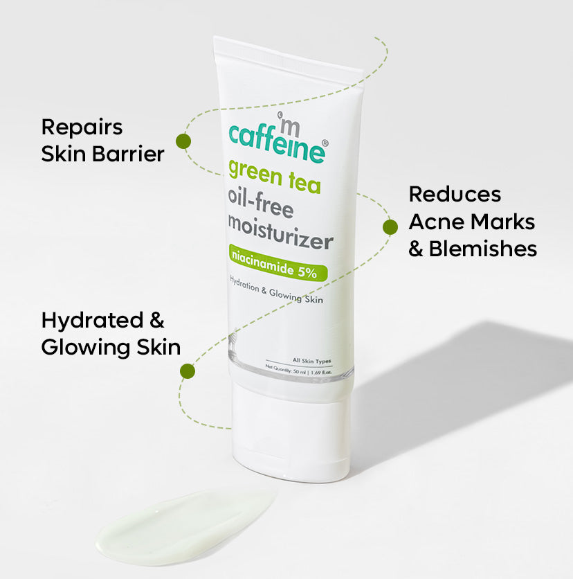 mCaffeine Green Tea Oil-Free Moisturizer With 5% Niacinamide