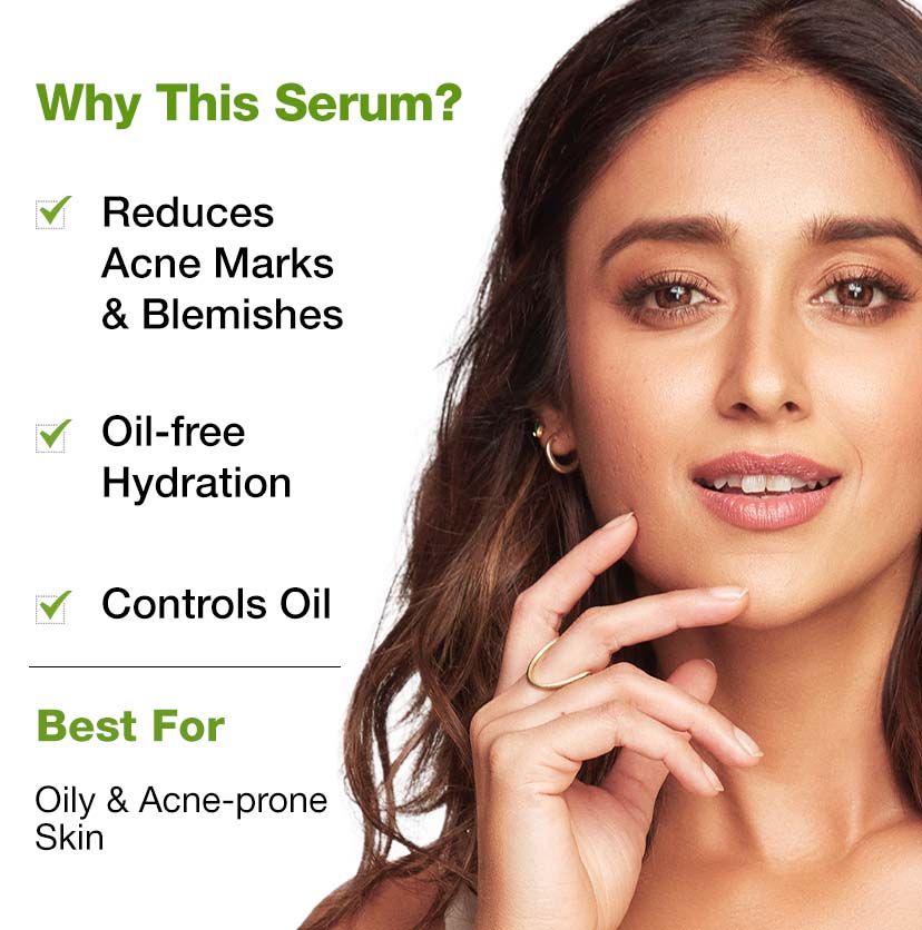 mCaffeine Green Tea & 10% Niacinamide Face Serum - 30ml