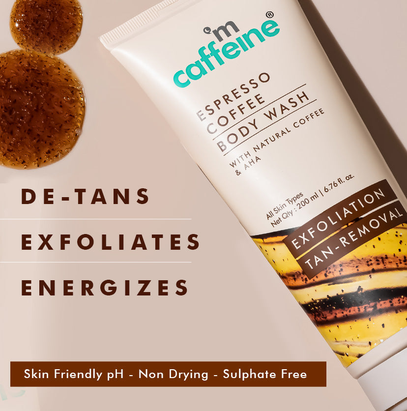 mCaffeine Espresso Coffee Body Wash - 200 ml