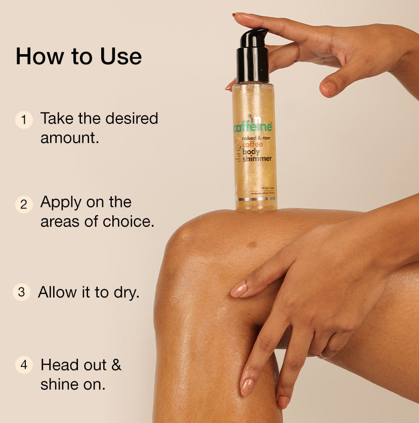 mCaffeine Coffee Body Shimmer With Hyaluronic Acid - 105ml