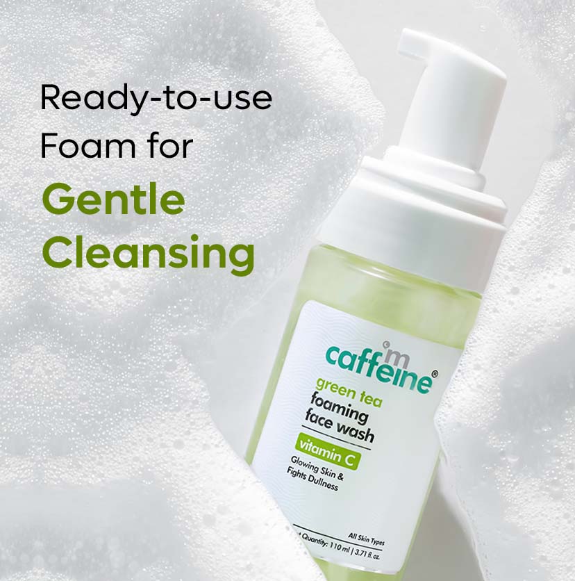 mCaffeine Green Tea & Vit C Foaming Face Wash - 110ml