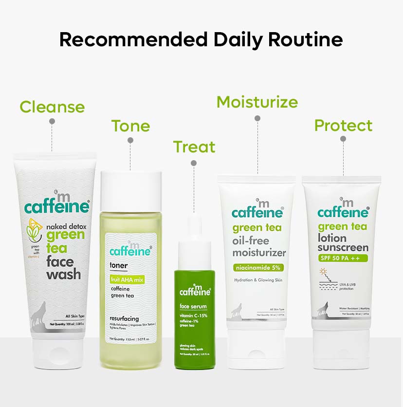 mCaffeine Green Tea Oil-Free Moisturizer With 5% Niacinamide
