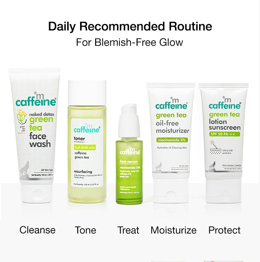 mCaffeine Green Tea & 10% Niacinamide Face Serum - 30ml