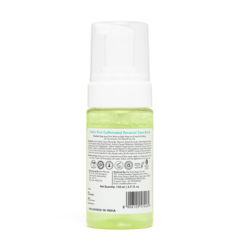 mCaffeine Green Tea & Vit C Foaming Face Wash - 110ml