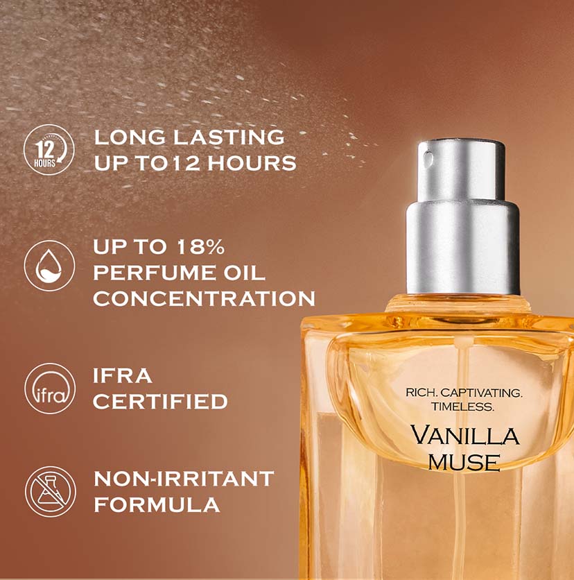 mCaffeine Vanilla Muse Perfume + Cherry Wine Perfume (combo)