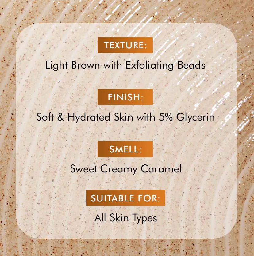 mCaffeine Exfoliating Caramel Crunch Body Wash - 300ml