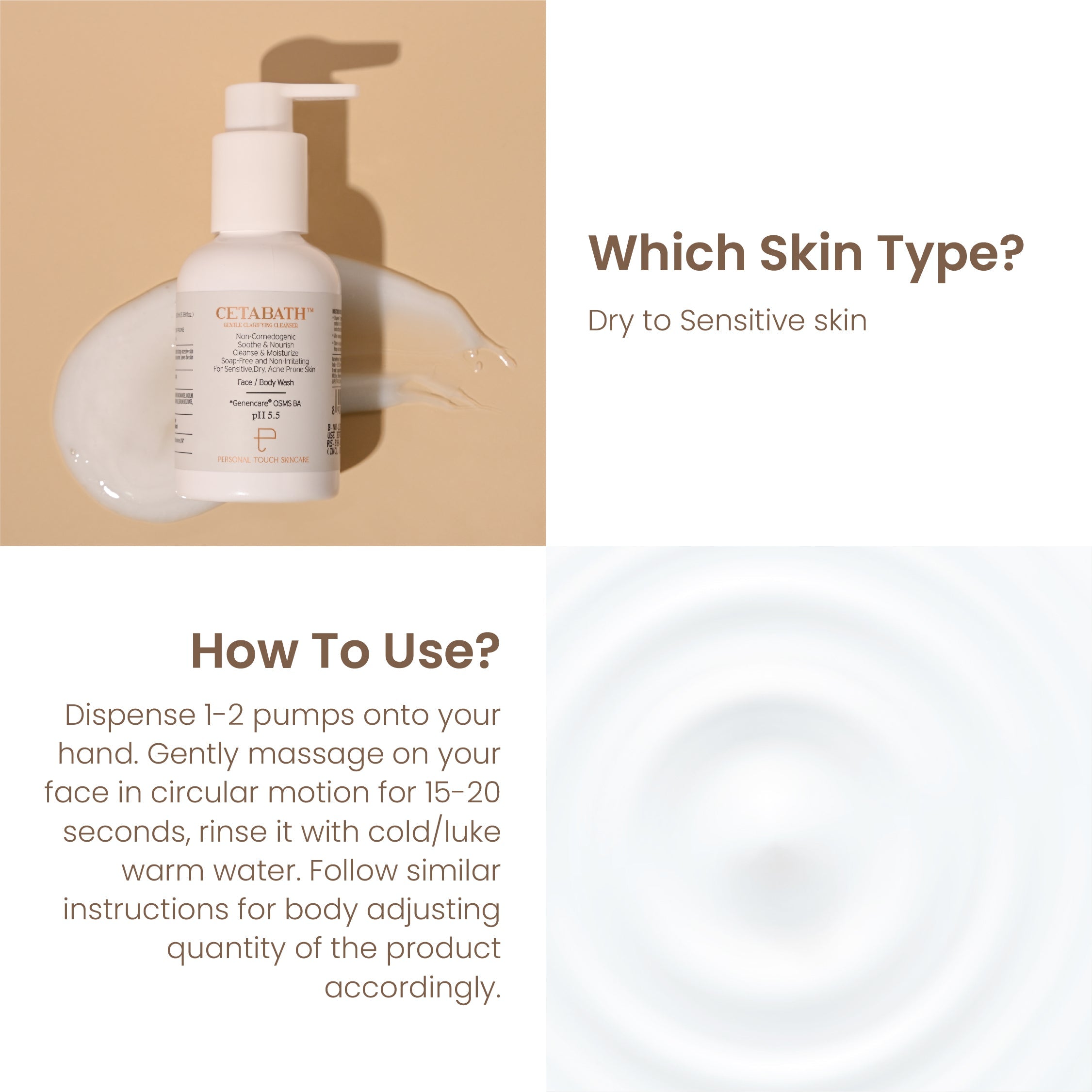 Personal Touch Cetabath Gentle Skin Cleanser 100ml