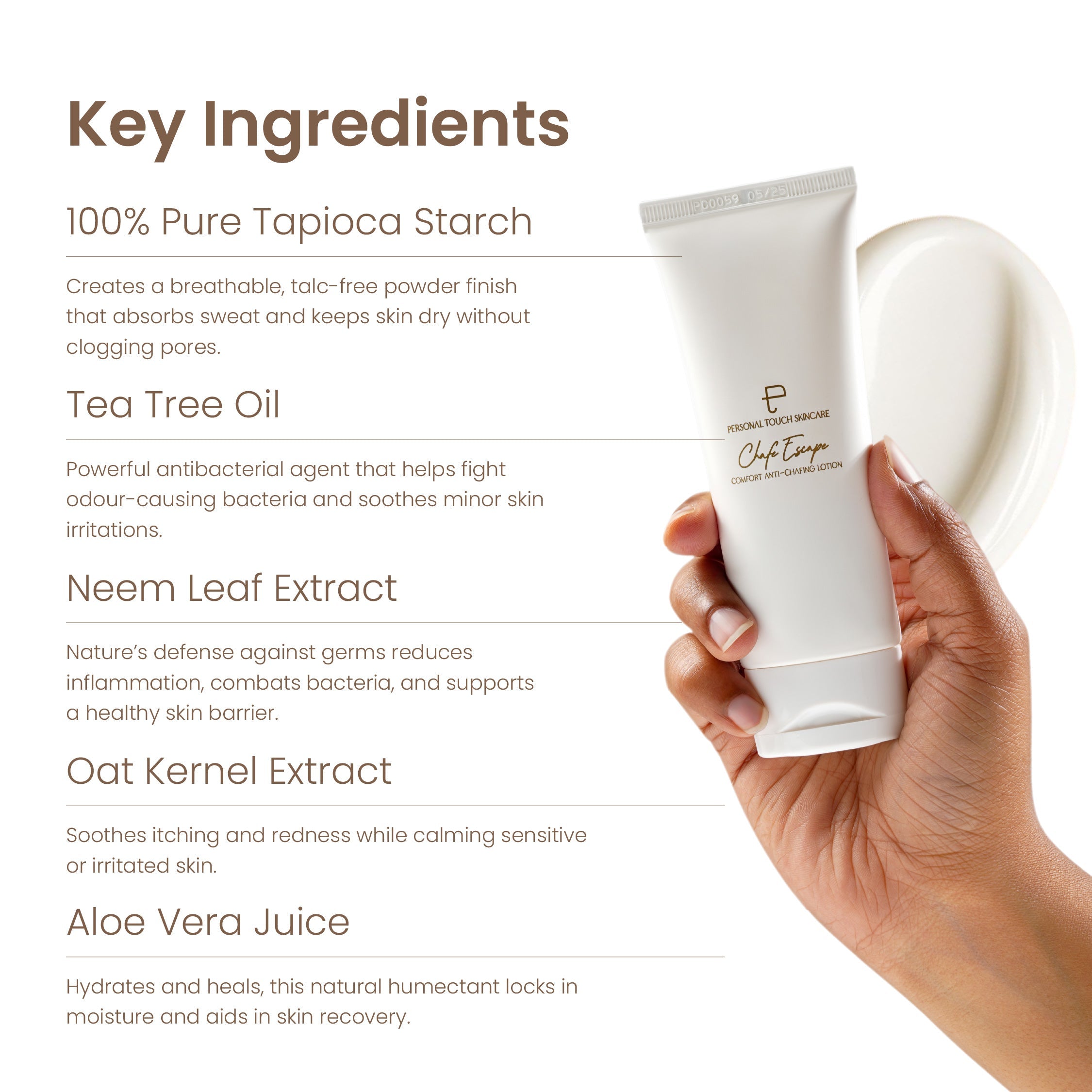 Personal Touch Chafe Escape Comfort Anti-Chafing Lotion 50g - Pack of 2