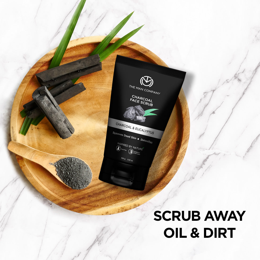 The Man Company Charcoal Face Scrub - 100g
