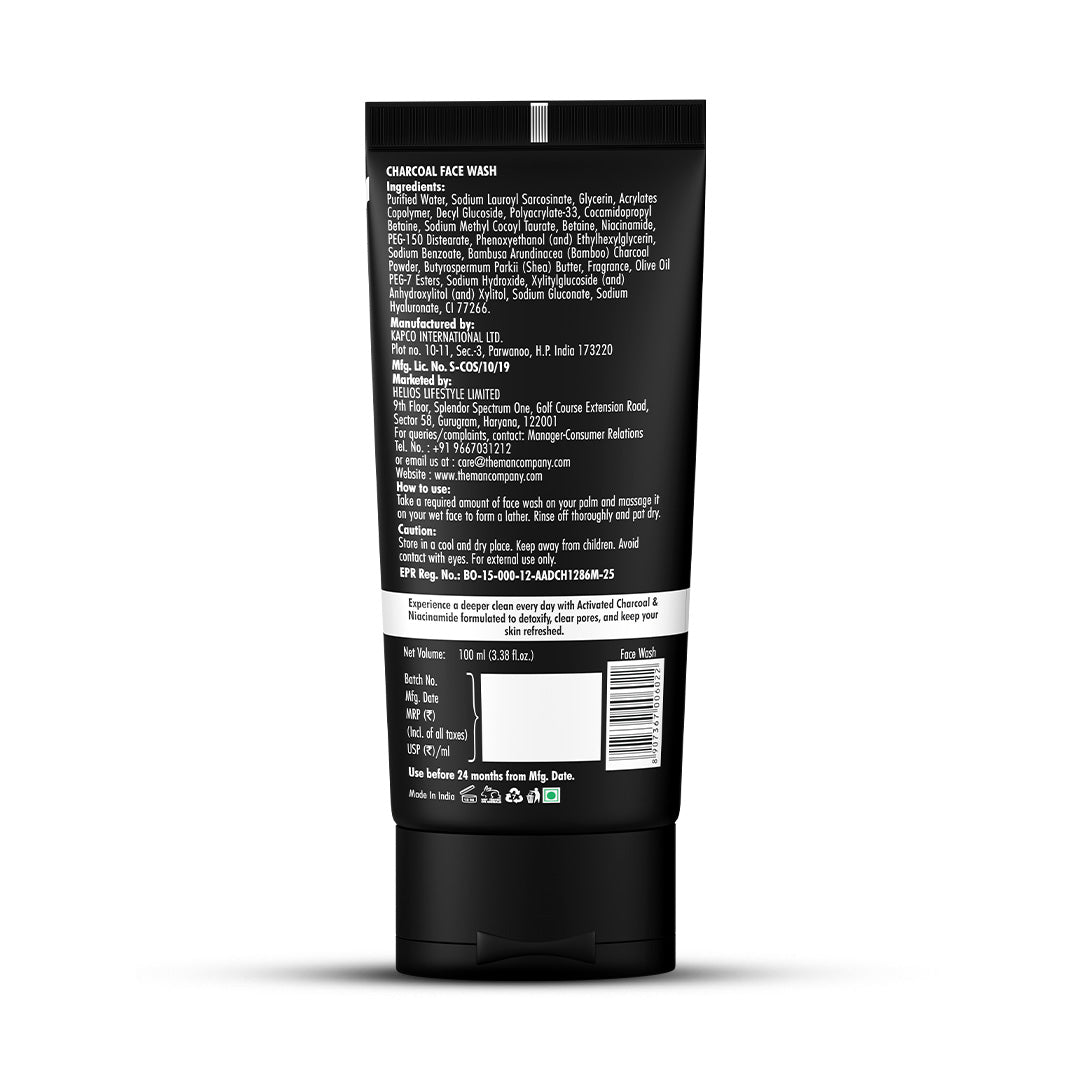 The Man Company Charcoal Face Wash for Men