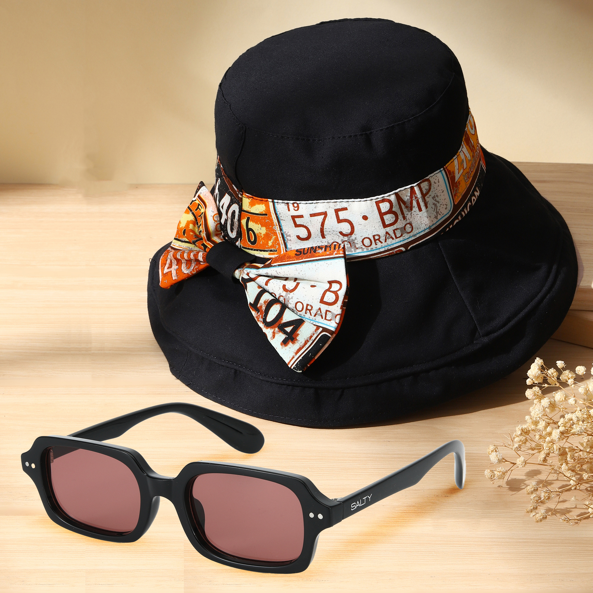 Salty Wanderlust Essentials Hat and Sunglass Combo