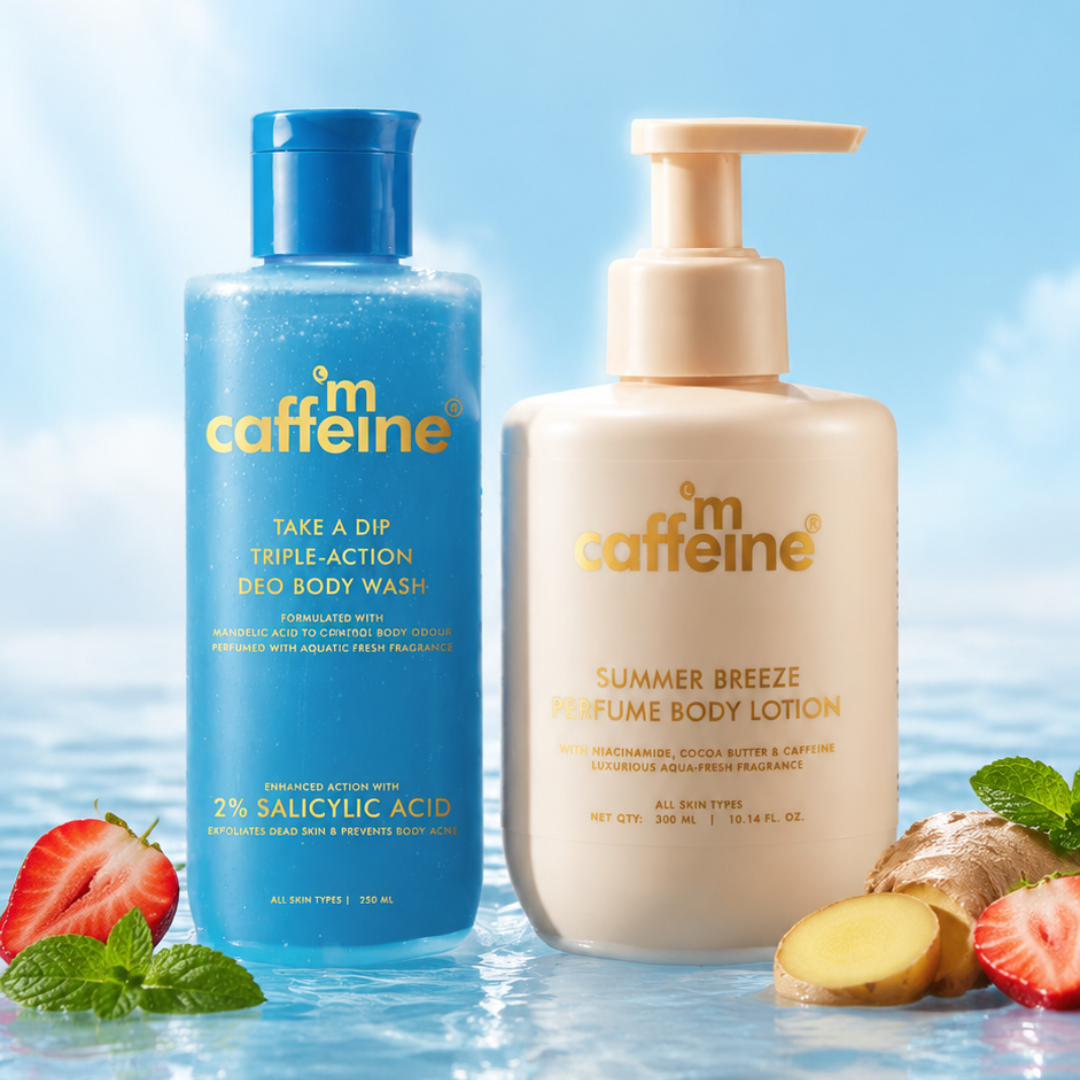 mCaffeine Perfume Body Wash + Perfume Body Lotion (combo)